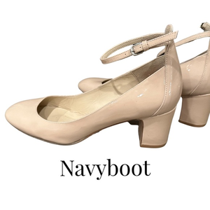 NavyBoot Beige‎ patten leather pumps purchased in Switzerland - 8 1/2 B